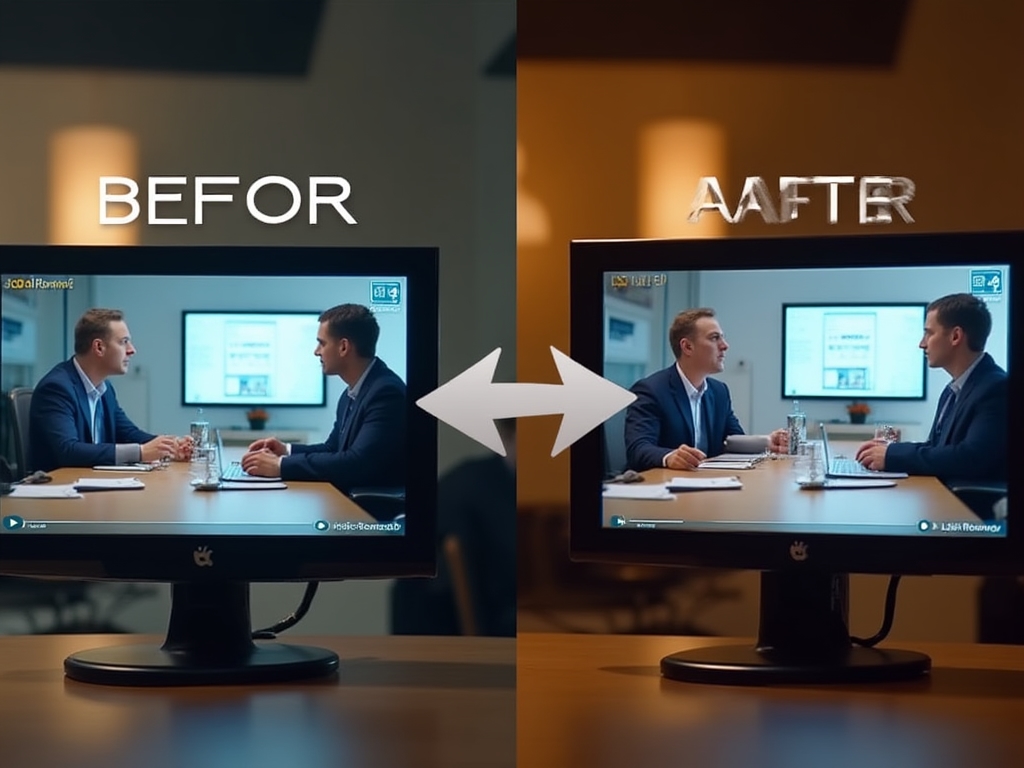 AI Video Transitions Before and After